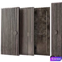 Entrance door collection 3D Model Vray, Corona