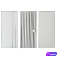 Entrance door collection 3D Model Vray, Corona