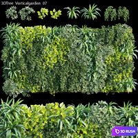 Verticalgarden - Green wall 07 3D Model Corona