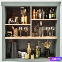 Kitchen Decorative set 061 3D Model Corona