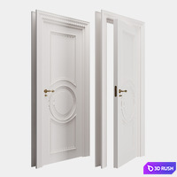 Interior Classic Door 3D Model Corona