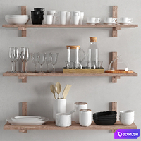 Kitchenware and Tableware 05 3D Model Vray, Corona