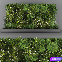 Vertical garden 084 3D Model Vray