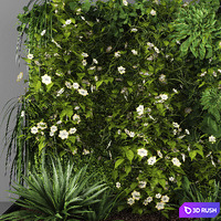 Vertical garden 084 3D Model Vray