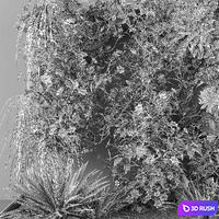 Vertical garden 084 3D Model Vray