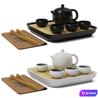 Chinese Kung Fu Tea Set 3D Model Corona