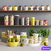 Orla kely kitchen set 3D Model Corona