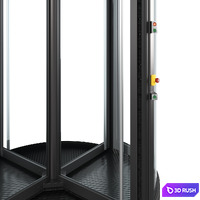 Revolving door Dorma Geryon 3D Model Vray, Corona