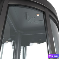 Revolving door Dorma Geryon 3D Model Vray, Corona