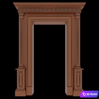Door portal Clive Christian 3D Model Corona