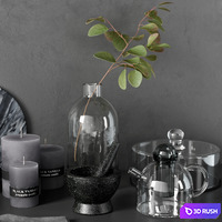Kitchen decor set 06 3D Model Vray, Corona