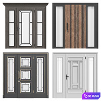 Door (v8) 3D Model Vray, Corona