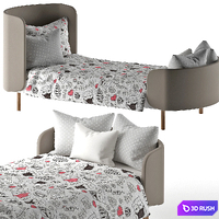 Ellipse Kidi soft bed 3D Model Vray
