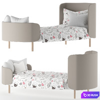 Ellipse Kidi soft bed 3D Model Vray