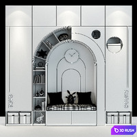 Furniture for a children 0201 3D Model Vray