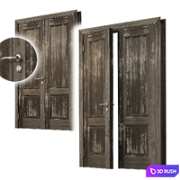 Double door vintage classic 3D Model Vray