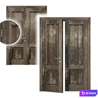 Double door vintage classic 3D Model Vray