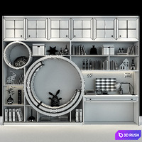 Furniture for a children 0217 3D Model Vray