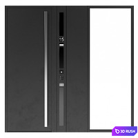 Modern door 06 3D Model Vray