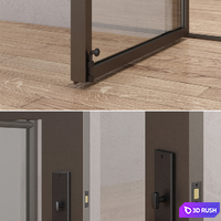 Steel doors Rehme 3 3D Model Vray, Corona