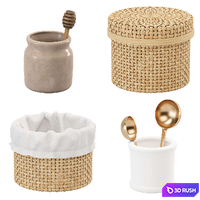 Kitchen accessory decor set collection 3D Model Vray, Corona