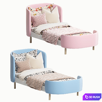 KIDI Soft transforming bed 3D Model Corona