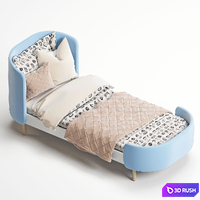 KIDI Soft transforming bed 3D Model Corona