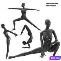 Sport mannequins 3 3D Model Vray