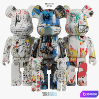 Bearbrick / Basquiat ART 3D Model Vray, Corona