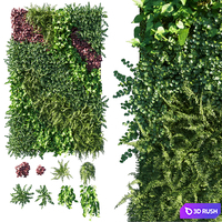 Vertical Garden Green Wall 09 3D Model Corona