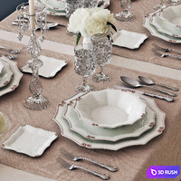 Table setting 11 3D Model Vray
