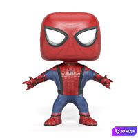 3 funko pop set of toys 3D Model Vray, Corona