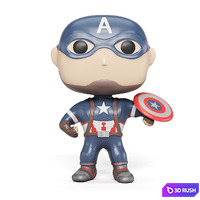 3 funko pop set of toys 3D Model Vray, Corona
