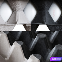 Tray of Eggs Wrapped in Cling Film 3D Model Vray, Corona