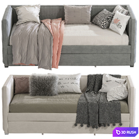 Contemporary style sofa bed 5 3D Model Vray, Corona