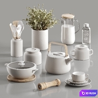 Decorative set 036 3D Model Corona