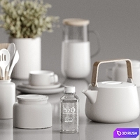 Decorative set 036 3D Model Corona