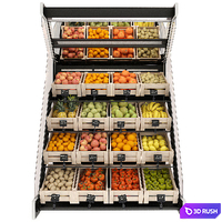 Shelves with fruits and vegetables 3D Model Vray