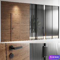 Garofoli Doors Set 2 3D Model Vray, Corona