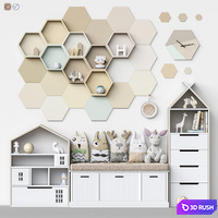 Toys and furniture set 114 3D Model Vray, Corona