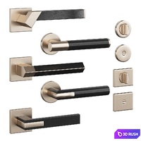 Kawajun door handles 3D Model Corona