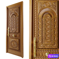 Classic Door N03 3D Model Vray, Corona