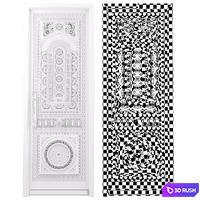 Classic Door N03 3D Model Vray, Corona