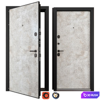 Entrance metal door Newest NT HPL 1 (Holz) 3D Model Vray, Corona