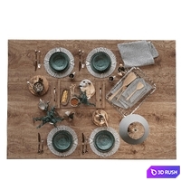 Table setting 1 3D Model Corona
