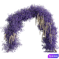 Arch of lavender flowers