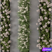 Outdoor Wall Vertical Garden Set - Set 1082 3D Model Corona