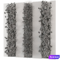 Outdoor Wall Vertical Garden Set - Set 1082 3D Model Corona