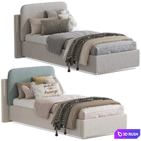 Bed SUSPENDER 282 3D Model Vray, Corona