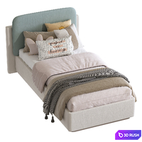 Bed SUSPENDER 282 3D Model Vray, Corona
